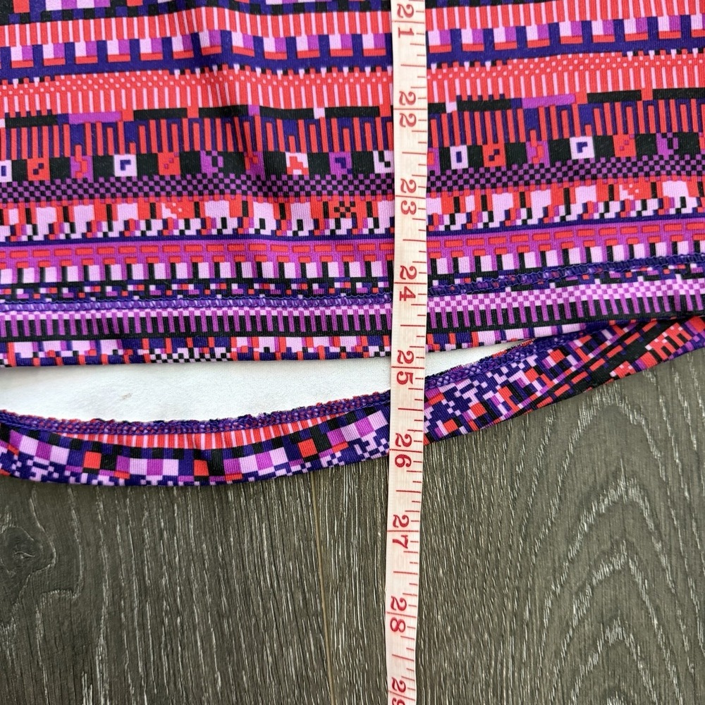 Nike Pro Dri Fit Running Shirt Half Zip Aztec Long Sleeve Womens S Athleisure - Picture 8 of 9